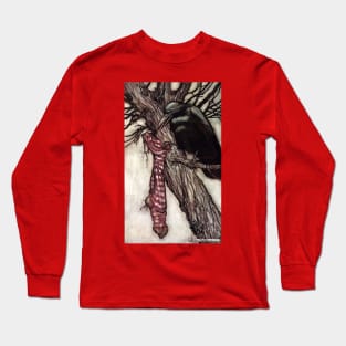 Solomon filling Christmas stocking - Peter Pan in Kensington Gardens - Arthur Rackham Long Sleeve T-Shirt